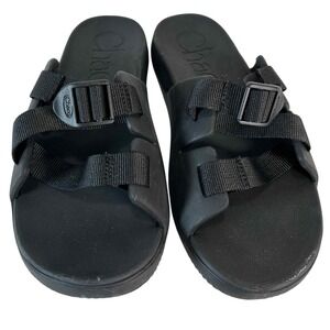 Chaco Slides Sandals Women's Adjustable Straps Black Casual Comfort Shoes Size 6